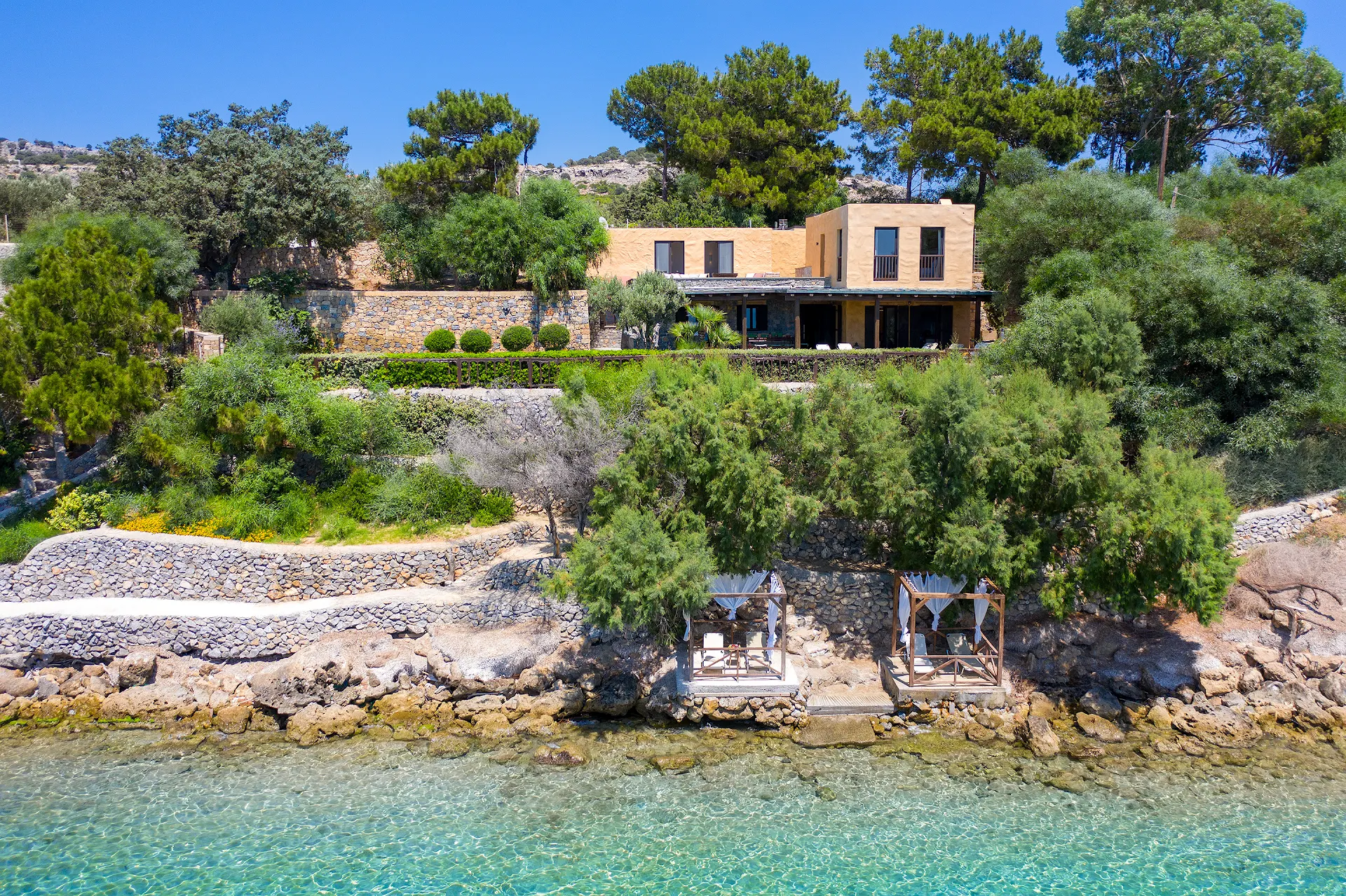 AQUAVISIONAIRE beach front villa Rhodes