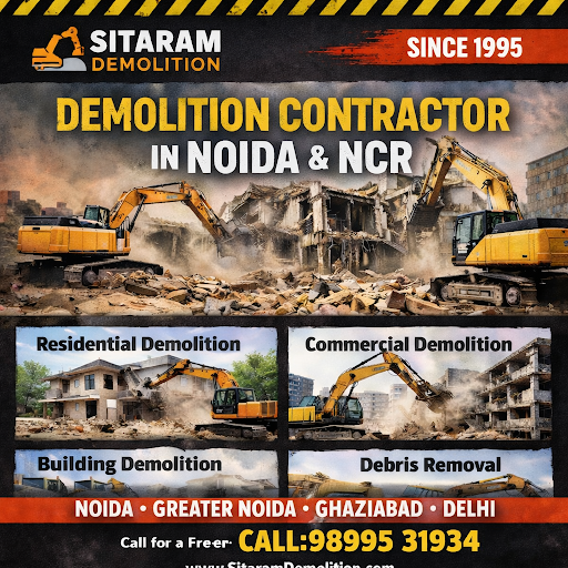 Sita Ram Demolition is your trusted commercial building demolition contractor in Noida and Delhi… post image