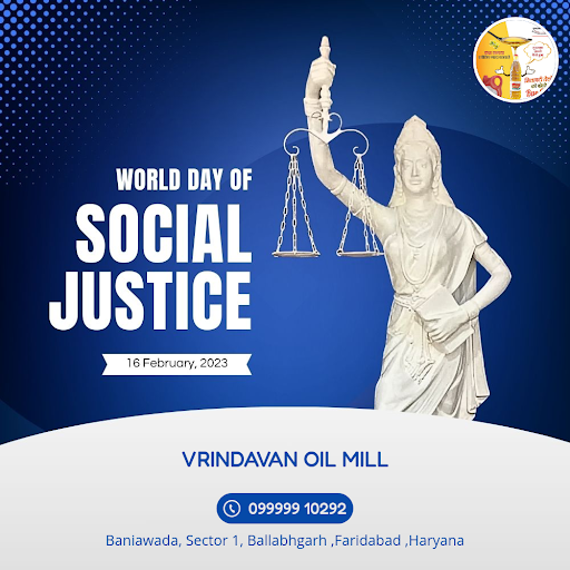Celebrating World Day of Social Justice at VRINDAVAN Oil Mill! We believe in fairness and equalit… post image