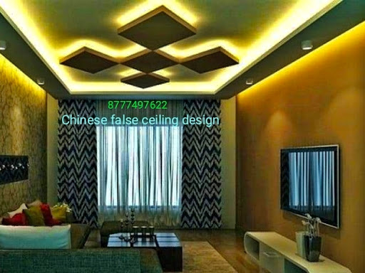 Beautiful false ceiling design painting lights nice finishing Kolkata best false ceiling designer… post image