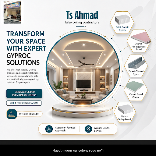 Ts Ahmad false ceiling contractors specializes in high-quality interior decoration for bedrooms u… post image