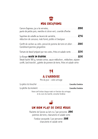 Menu La Fabrik Brides-les-Bains Page 3