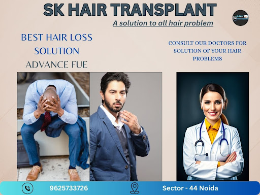SK Hair Transplant Clinic in Sector 44, Noida NCR, provides innovative baldness treatments and ha… post image