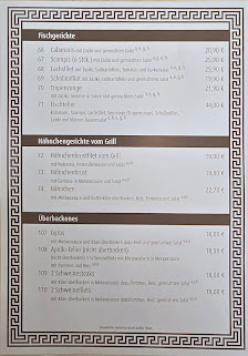 Speisekarte
