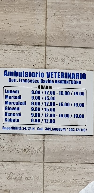 Dr. Abatantuono Francesco Davide Veterinario