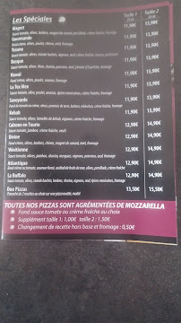 Menu Jojo Pizzas Page 1