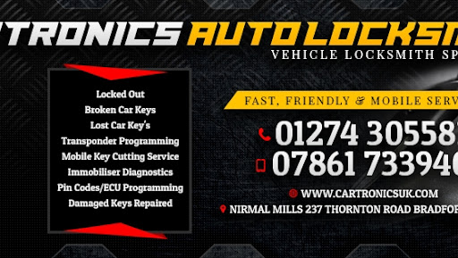 Auto locksmiths Cartronics Bradford - Thumbnail