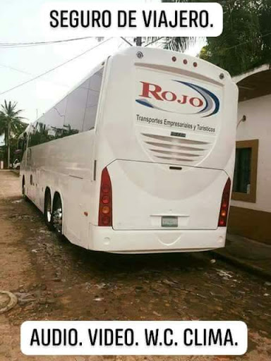 Renta De Autobuses Y Sprinter Rojo. Logo
