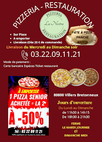 Menu La Nostra | Restaurant Pizzeria Page 4