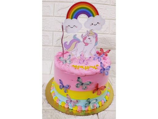 Unicorn theme cake post image