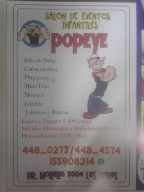 Salon De Fiesta Popeye, Author: Leonor Villegas