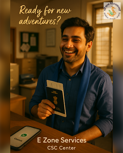 Experience the thrill of getting your fresh passport in just a few days! With E Zone Services CSC…