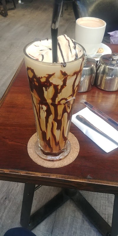 Photos of the writer's coffee