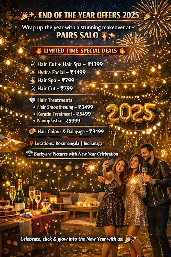 Step into the New Year looking fabulous at PAIRS SALO, Indiranagar 💇‍♀️✨ post image