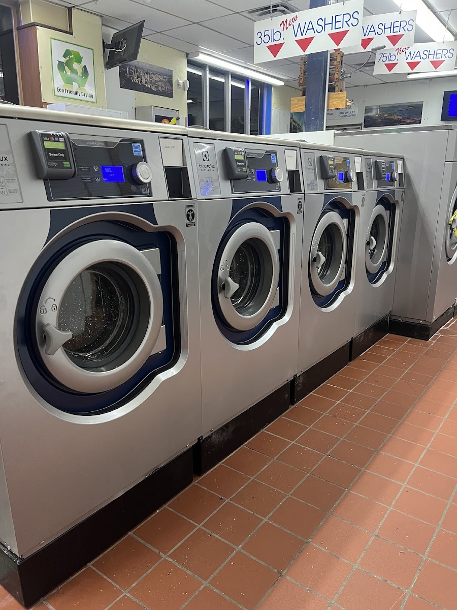 Community Laundry laundromat interior in Cambridge, MA