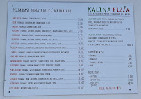 Menu Kalina pizza Page 1