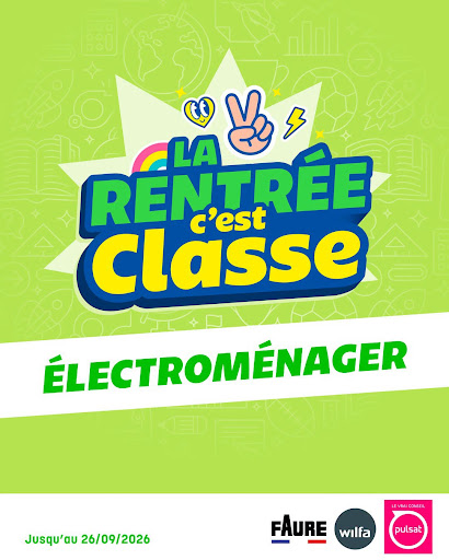 Le quotidien est plus simple quand votre lave-linge s'adapte à vous.

Avec le lave-linge Hisense, profitez d'un lavage efficace tout en maîtrisant votre consommation. Son programme Auto ajuste automatiquement la quantité d'eau et la durée du cycle selon votre linge, tandis que la fonction vapeur aide à éliminer allergènes et bactéries pour un linge encore plus sain.

Le moteur Inverter assure quant à lui un fonctionnement performant, silencieux et durable.

Découvrez le dans notre catalogue rentrée 2026.

Rendez-vous dans votre magasin Pulsat de St Renan ou sur pulsat.fr.

Avec toujours , le conseil , la livraison , l’installation la reprise votre appareil gratuite et notre SAV

Offres valables jusqu'au 26/09/2026.

#Pulsat #Hisense #LaveLinge #Maison #Électroménager #LeVraiConseil #Rentrée2026 #CataloguePulsat

Voir moins