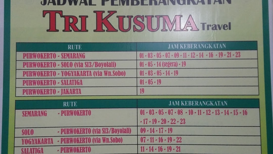 tri kusuma travel purbalingga