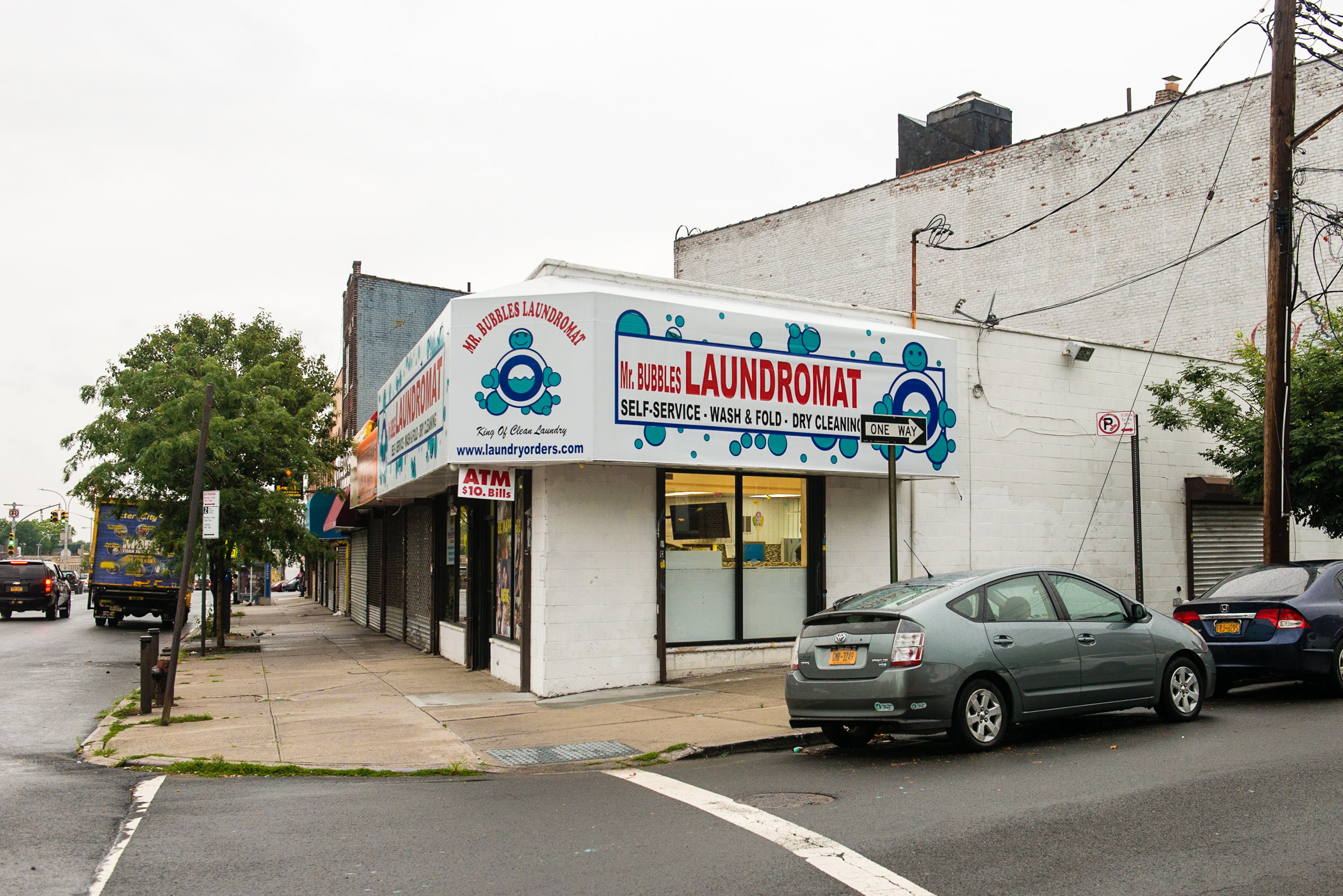 Self-service laundry at Mr. Bubbles Laundromat, East Elmhurst, NY