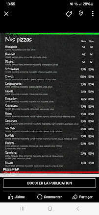 Menu Pizza P&P Page 2