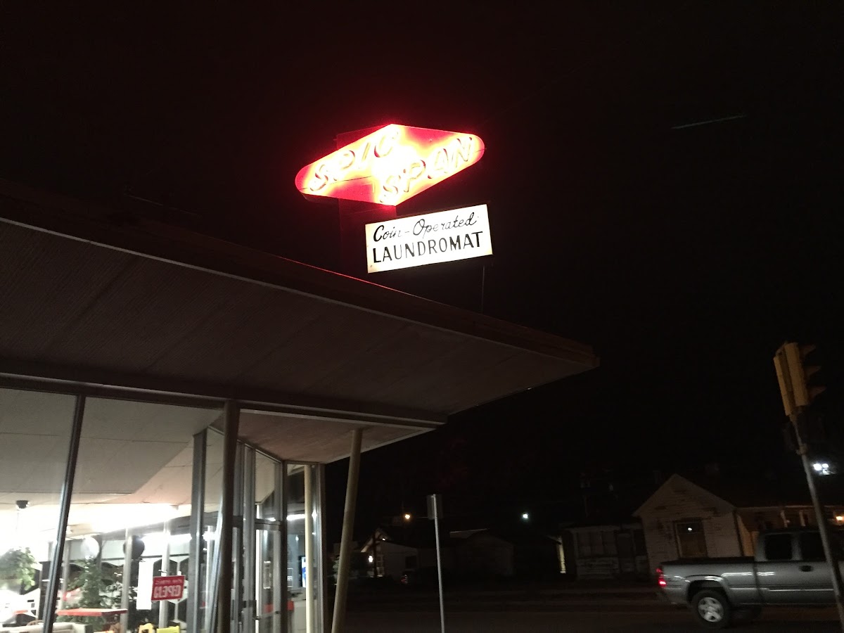 Self-service laundry at Spic and Span Laundromat, Laramie, WY