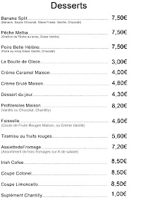 Menu Restaurant Le Garage Page 2