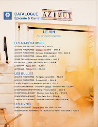 Menu Azimut - Comptoir Méditerranéen Page 1