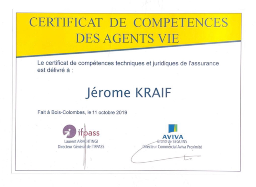 Jérôme KRAIF agent Vie Abeille Assurances & Afer - Thumbnail