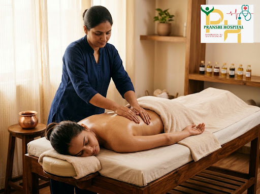 Discover deep relaxation and holistic healing with Abhyanga full body massage at PRANSHI HOSPITAL… post image