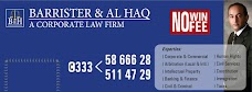 Barrister and al Haq Corporate Law Firm rawalpindi