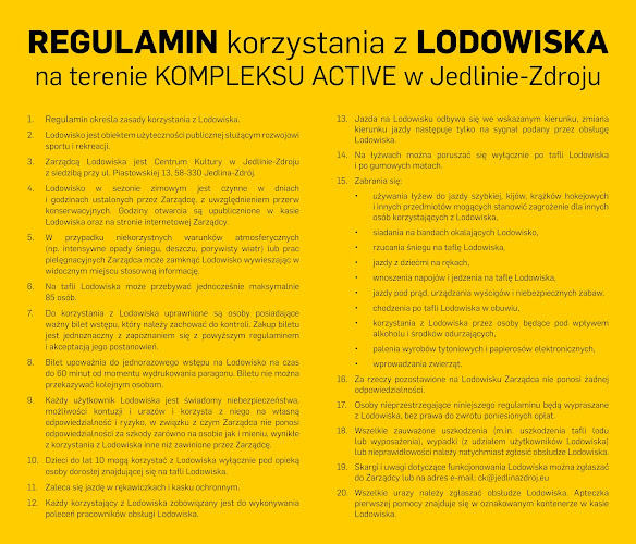 Lodowisko Miejskie w Jedlinie-Zdroju - Wałbrzych