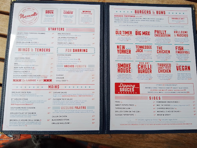 Maxwell's Bar & Grill Open Times