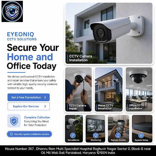 EYEONIQ CCTV SOLUTIONS specializes in CCTV camera installation, repair, and NVR repair for homes… post image