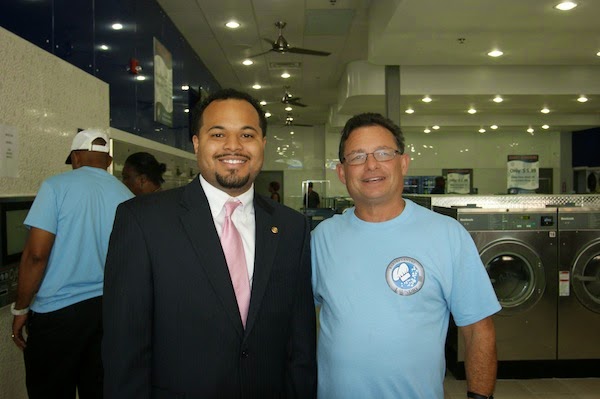Bakers Centre Laundry laundromat interior in Philadelphia, PA