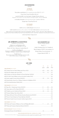 Menu Artisan de la Truffe Page 1