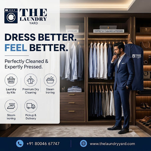 Aapke premium formals, suits, aur sarees deserve karte hain expert care! The Laundry Yard ke saat… post image