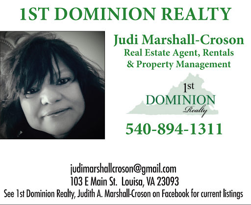 1st Dominion Realty: Judi Marshall Croson - Thumbnail