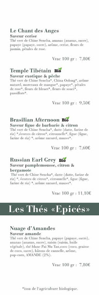 Menu Théière & Couverts - Restaurant Page 6