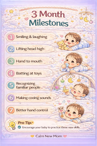 💡  Encourage your baby with gentle play, talking, and tummy time to support development. post image