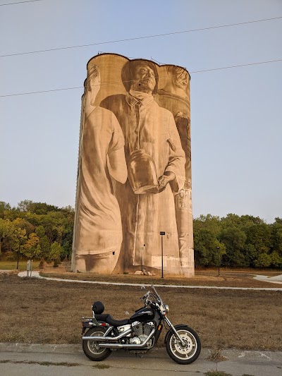 Guido van Helten Silo Mural