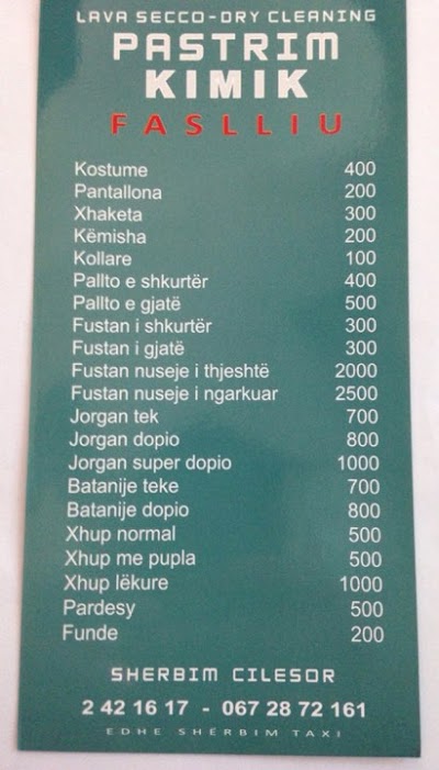 Pastrimi Kimik Fasliu