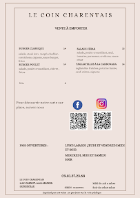 Menu Le Coin Charentais Page 9