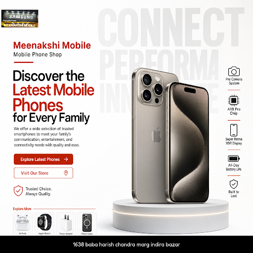 Meenakshi Mobile offers a wide range of quality smartphones including OnePlus, vivo 5G, Oppo A5X,… post image