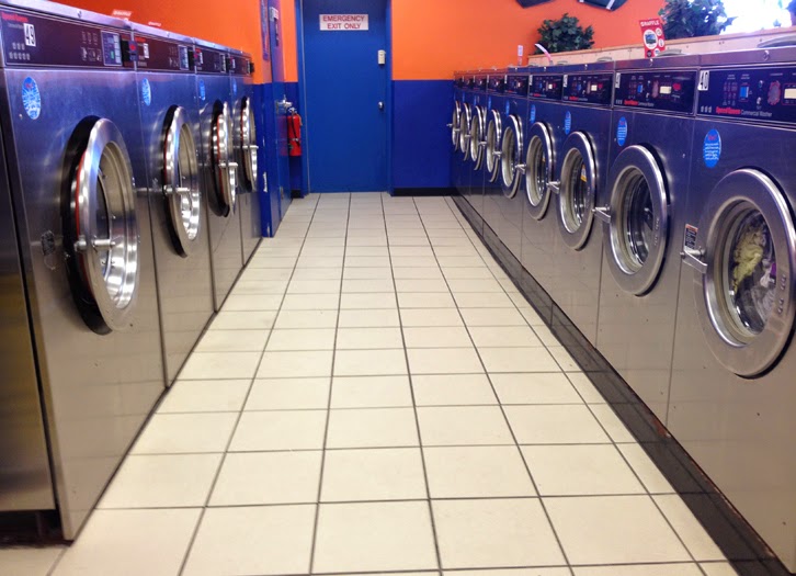 Laundromax laundromat interior in Springfield, MA