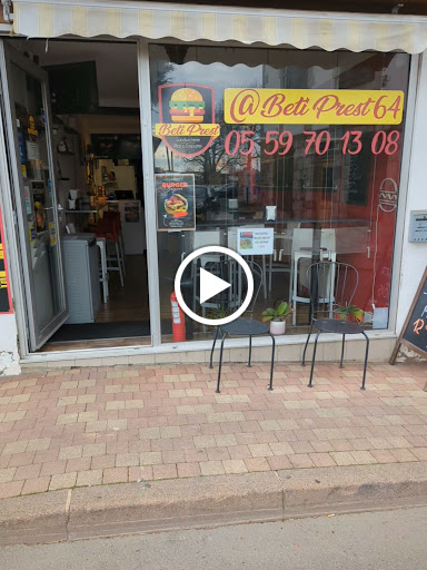 Beti Prest :vente a emporter: burger, kébab, panini, tacos
