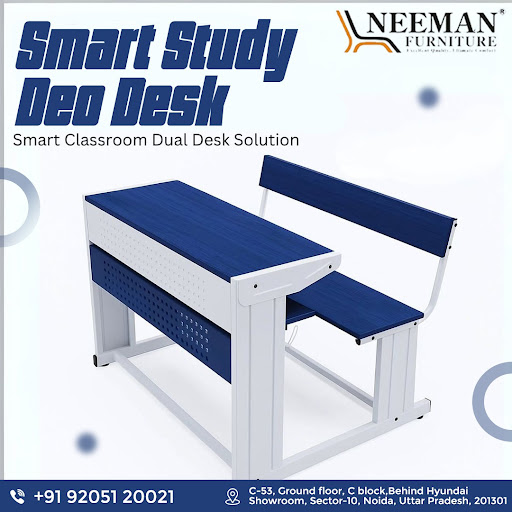 𝐍𝐞𝐞𝐦𝐚𝐧 𝐅𝐮𝐫𝐧𝐢𝐭𝐮𝐫𝐞 - 𝐒𝐦𝐚𝐫𝐭 𝐒𝐭𝐮𝐝𝐲 𝐃𝐞𝐬𝐤 𝐒𝐦𝐚𝐫𝐭 𝐂𝐥𝐚𝐬𝐬𝐫𝐨𝐨𝐦 𝐃… post image