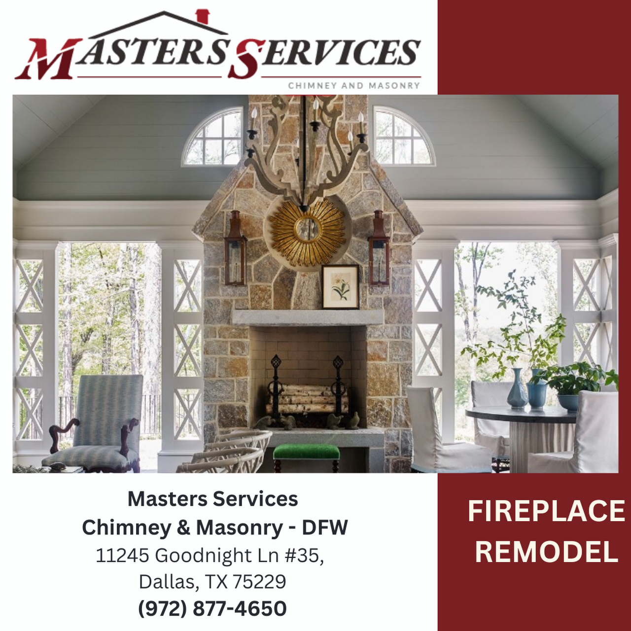 Fireplace Repairs and Products by Masters Services