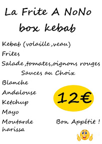 Menu La Frite A NoNo Page 2