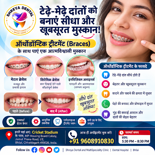 Transform your smile with modern orthodontic care at Shreya Dental and MultiSpeciality Clinic! Wh… post image