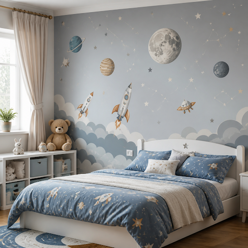 Turn your child’s room into a fun, creative space with playful, safe and easy-to-clean wallpapers…